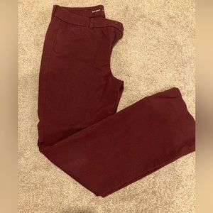 Old navy pixie flare pants size 12 red red wine